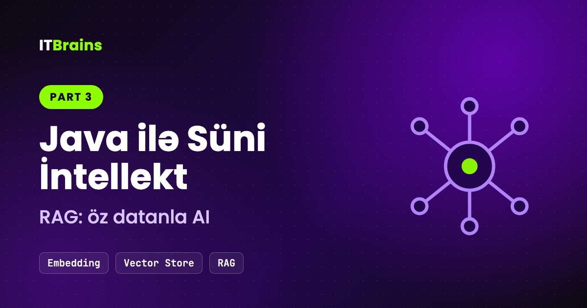 Java ilə Süni İntellekt — Part 3: RAG, öz datanla AI
